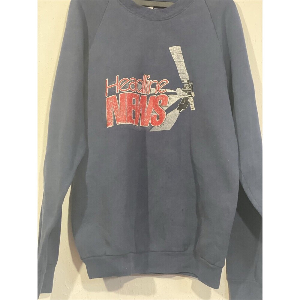 Vintage Fruit Of The Loom “Headline News” Made In Th USA Sweatshirt Mens XL